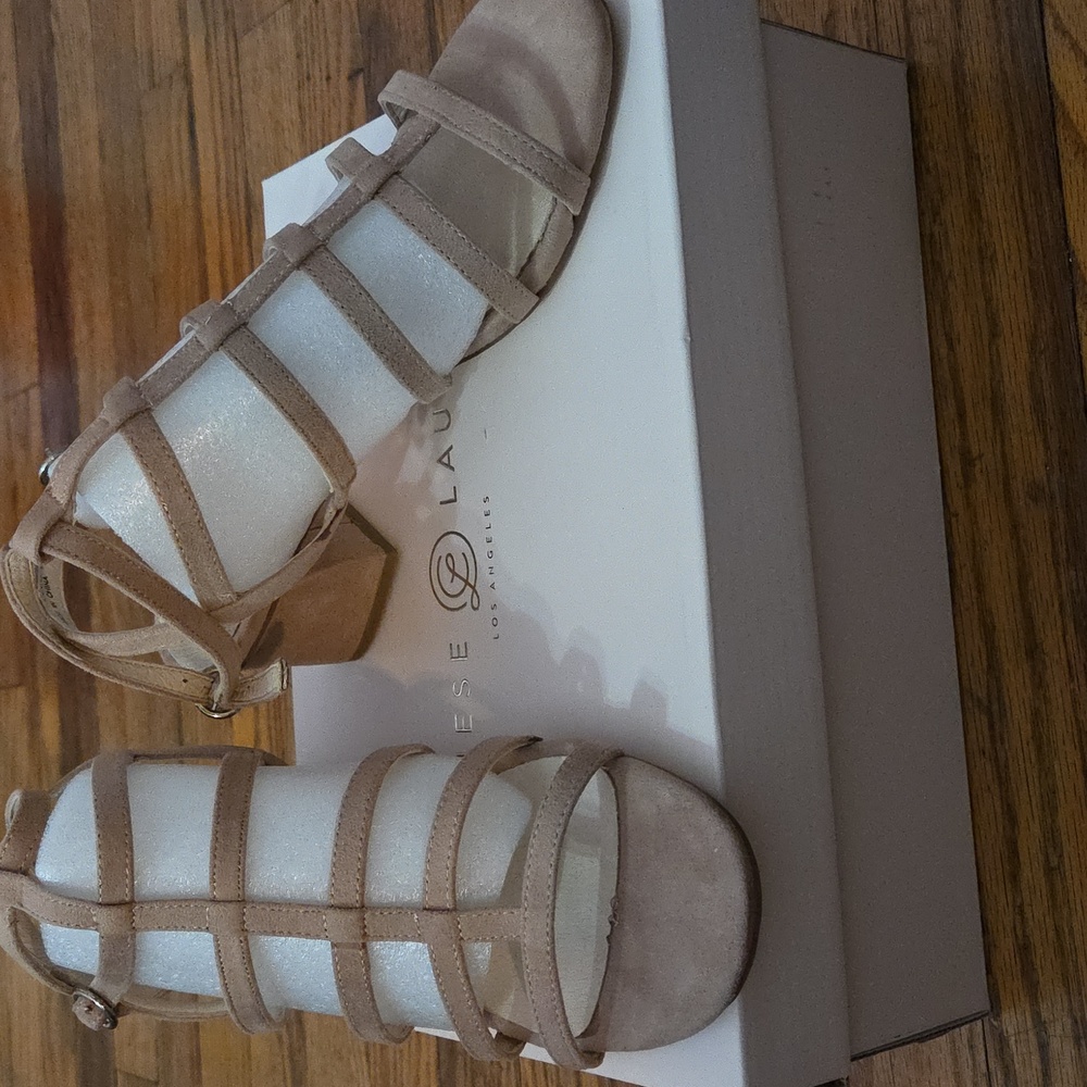 Chinese Laundry Monroe Strappy Cage Sandal Dark Nude